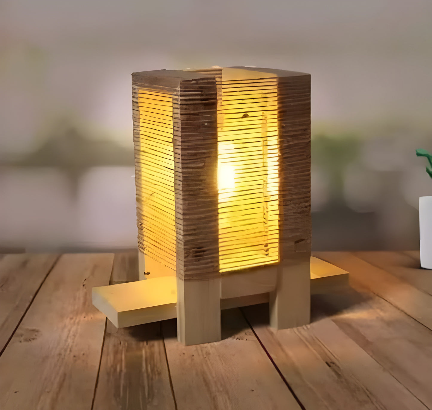 Wooden Table Lamp