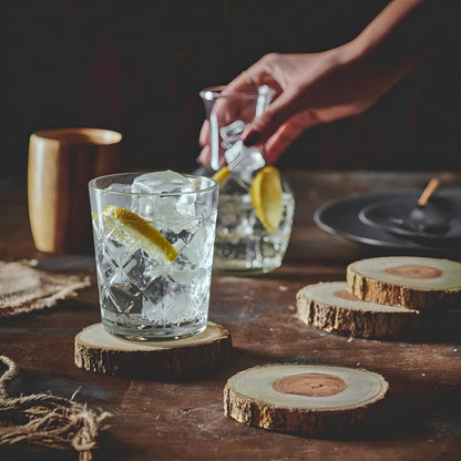 Wooden slice coasters (Set of 4 PCs)