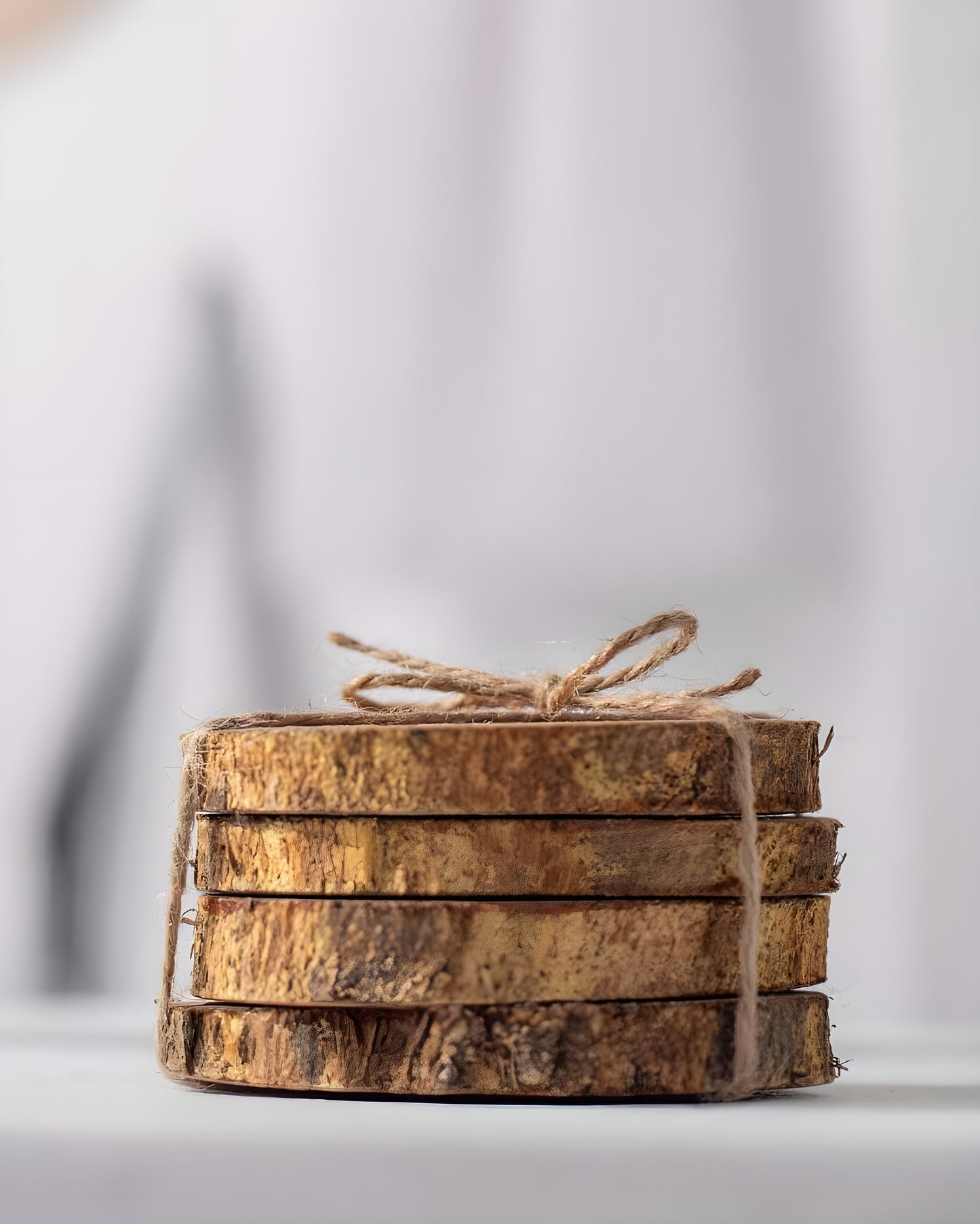 Wooden slice coasters (Set of 4 PCs)